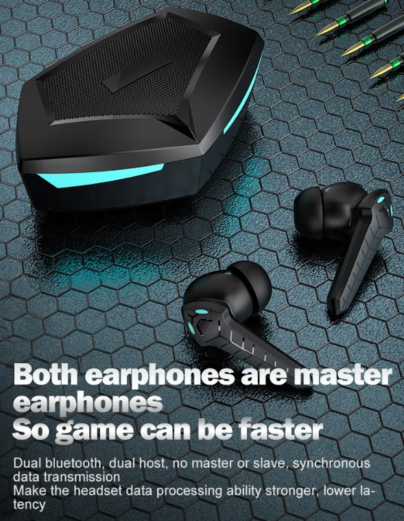 Wholesale Price P36 TWS Bt 5.1 LED Light Earphones Charging Box Wireless Gaming Headphone Sports Stereo Headsets