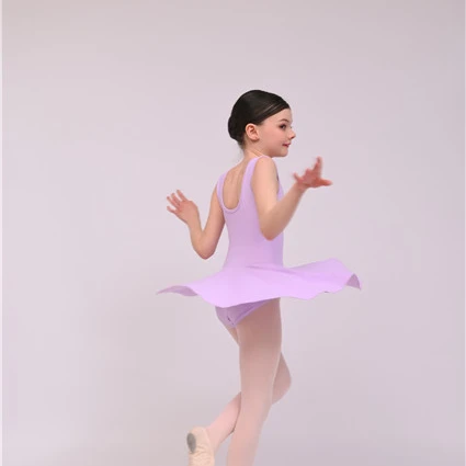 Cotton supplex fabric baby kids tutu  with Skirt ballet leotards dance girl ballet dance class wear