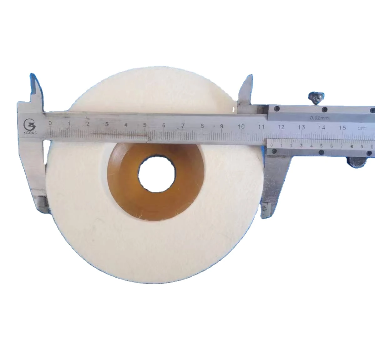 PVA polishing wheel with fiber backing
