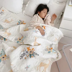 New Fabrics Throw Blanket Mink Warm Sherpa Fleece Blanket Hot Sale Custom Cotton for Kids Home Textiles Woven Printed OEM/ODM