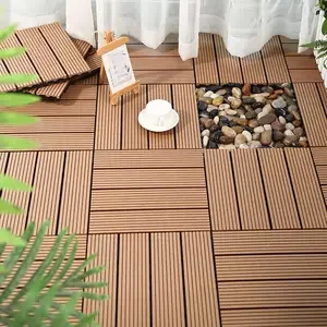 WPC Tile High Quality Durable Garden/home outdoor decoration flooring interlocking deck tiles