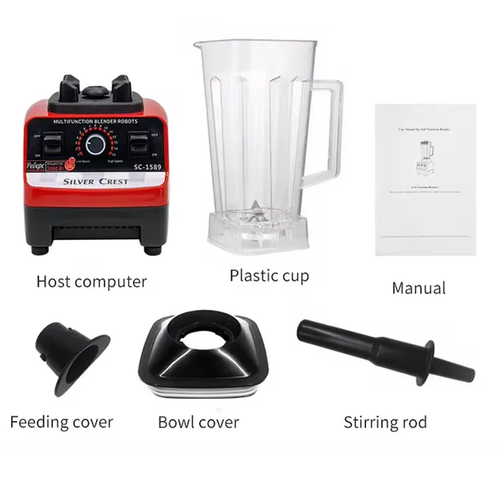 Factory Price Hot Sale, High Power Brand New High Speed 1.5l Juicer Commercial Electric Smoothie Blender