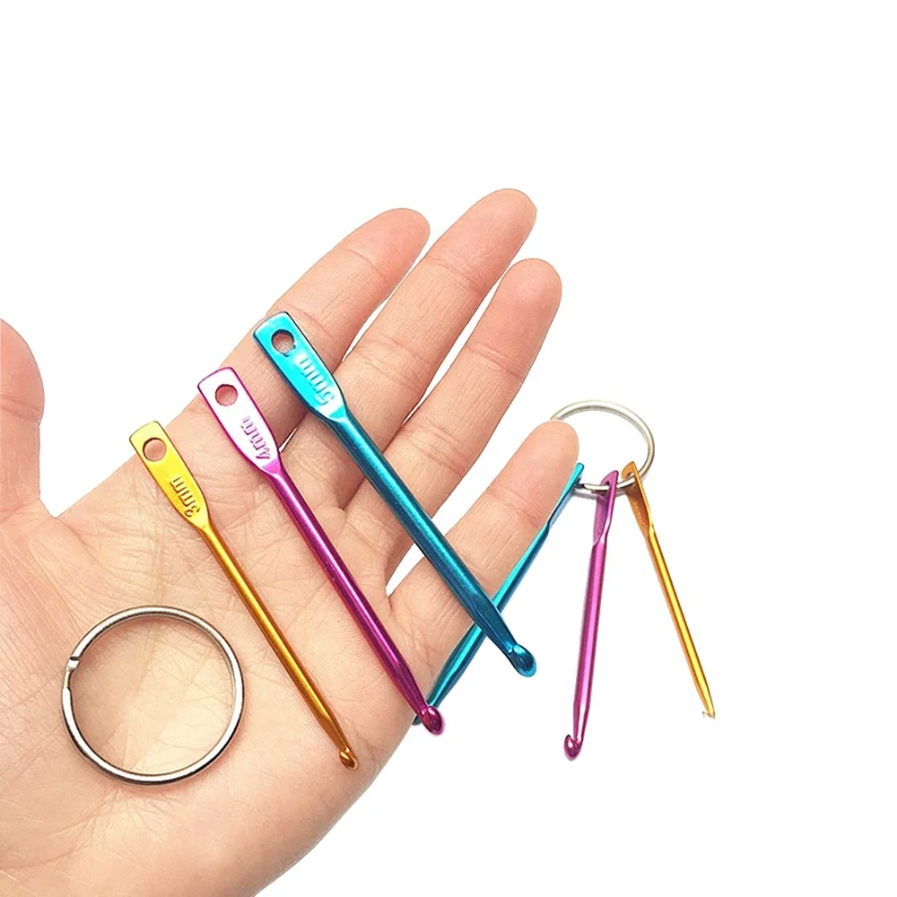 RTS 3pcs/set Knitting Crochet Sweater Needle Colored Alumina Crochet Hook