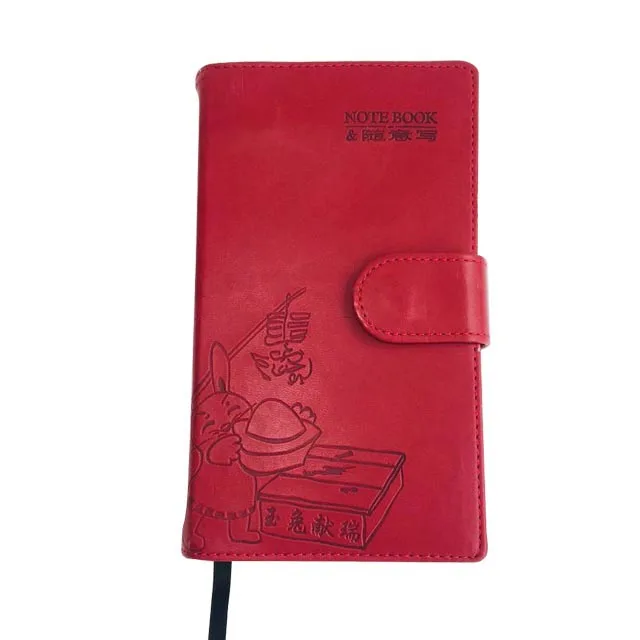 Custom logo high quality pu leather A5 A6 B6 daily agenda planner gilded edges thick pages notebook