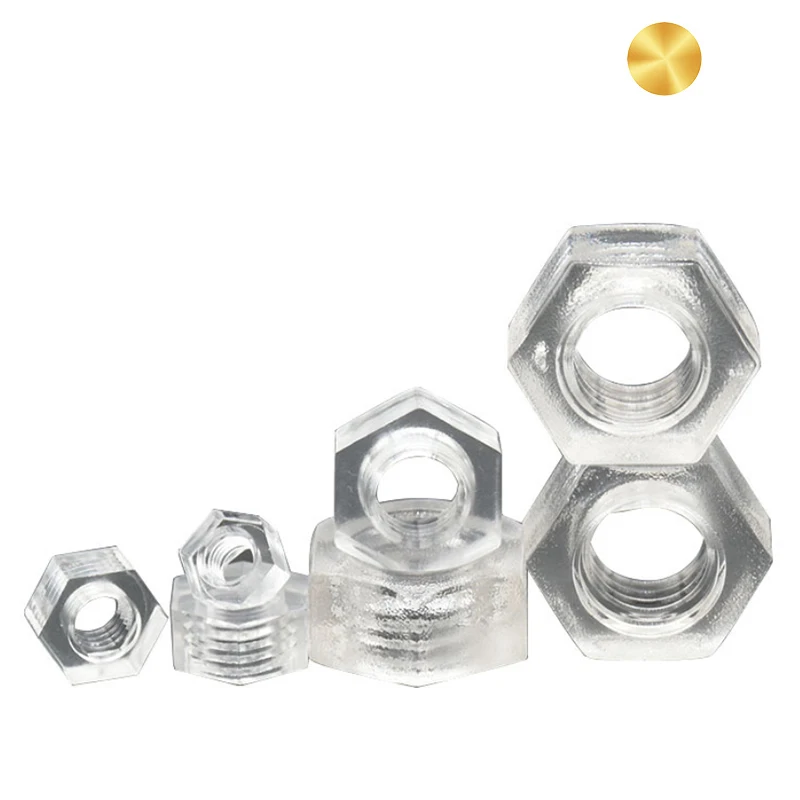 M2 M3 M4 M5 M6 M8 Black white nylon Hex Nuts PA 66 Standard Fastener DIN 934 for Bolt Screws