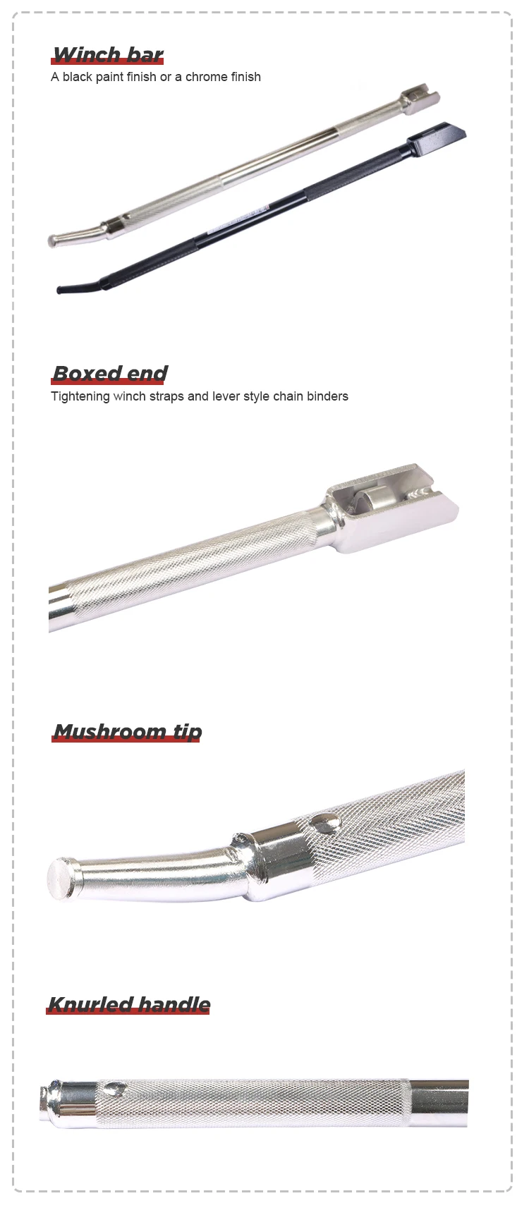 Trailer Tighten Secure Straps  Combination 40 Inch Winch Bar