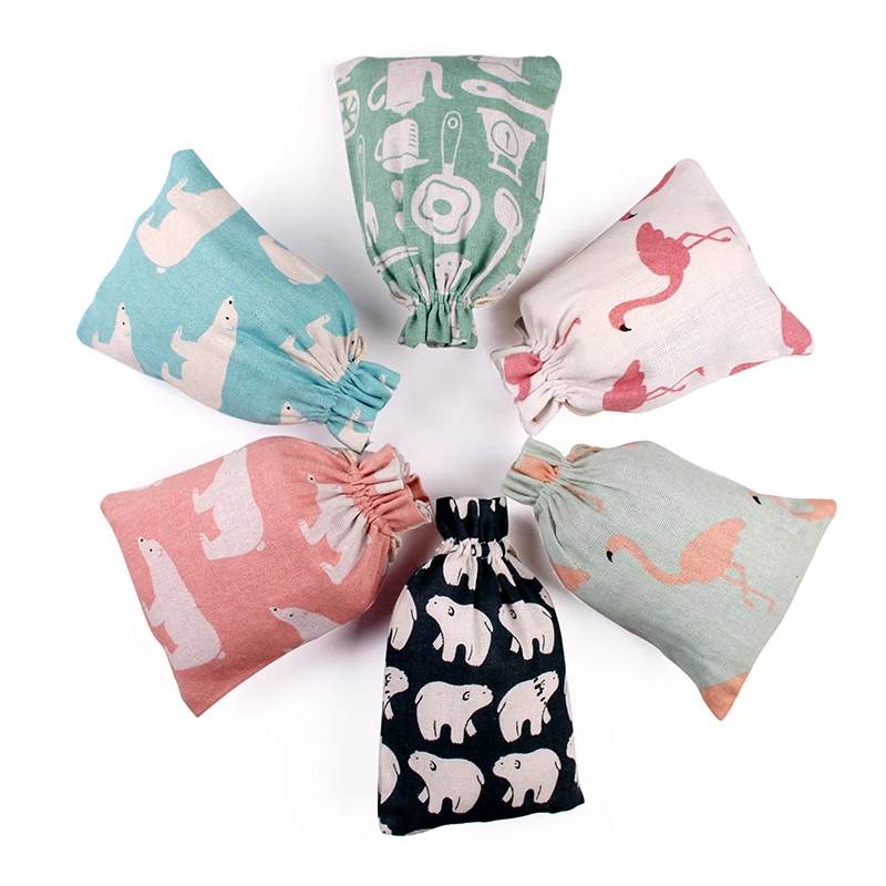 Custom cotton jewelry display drawstring cashew nuts christmas soap sack linen colorful mini jute bag gift