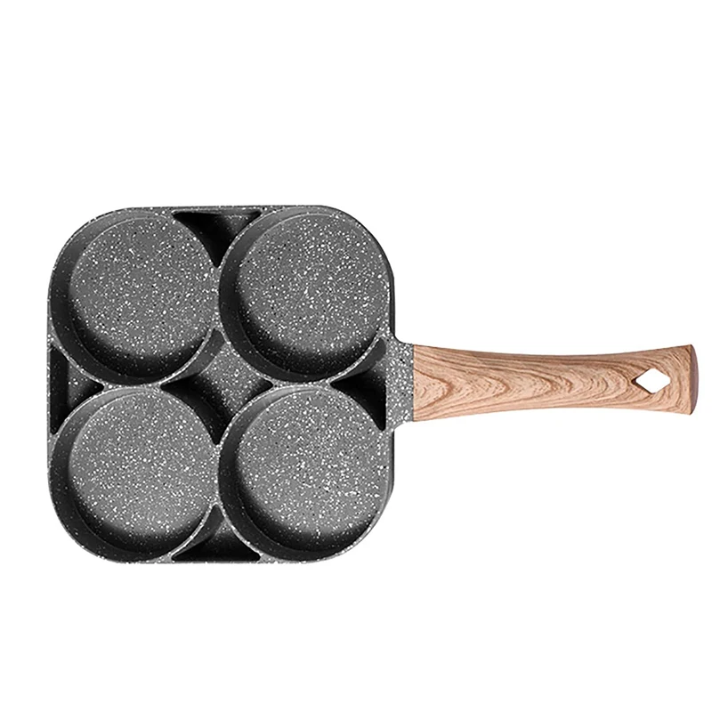 
High Quality Cookware Parts Multi-hole Die Cast Aluminum Marble Non Stick Baking Cake Fry Pan 