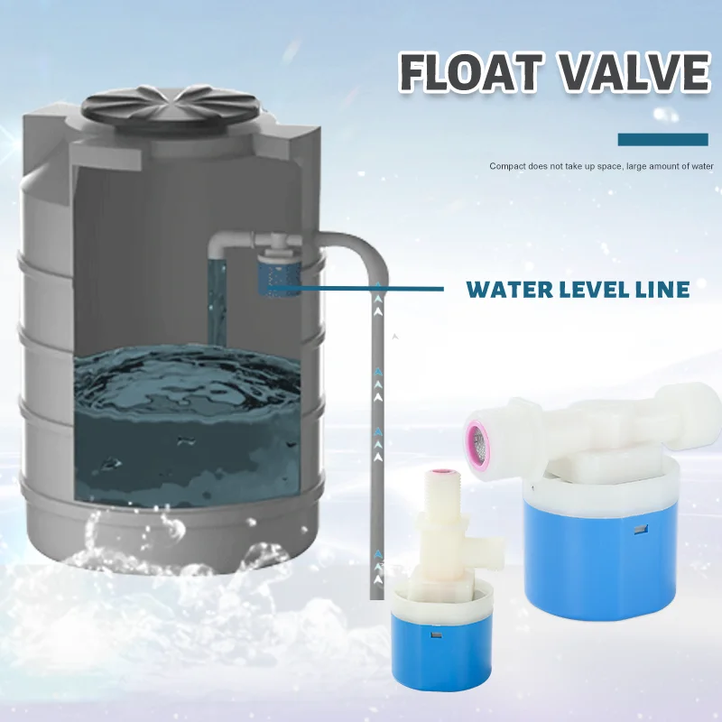 JUNY 3/4 Inch Automatic Water Tank Float Ball Level Control Valve