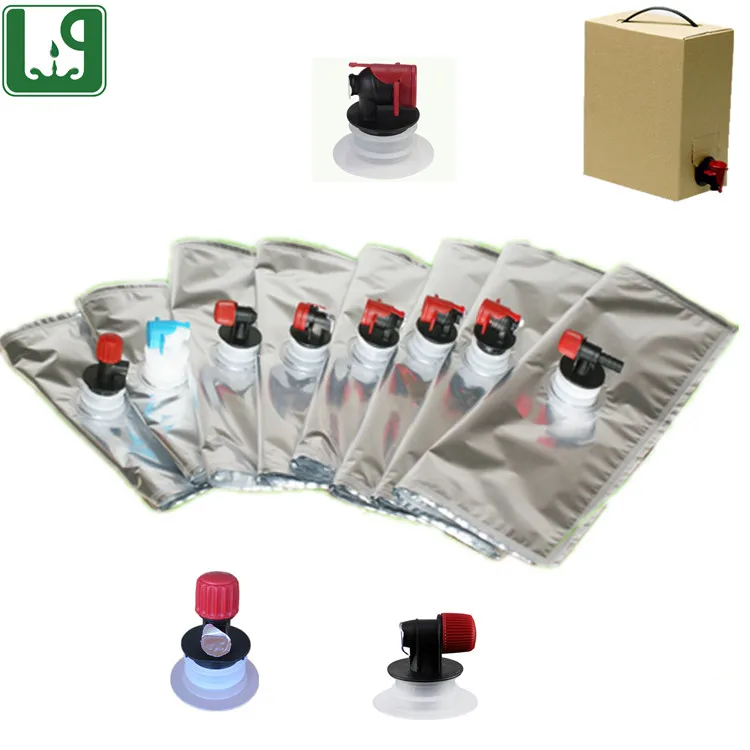5 L plastic bag in box with valve for ultrasound gel packaging