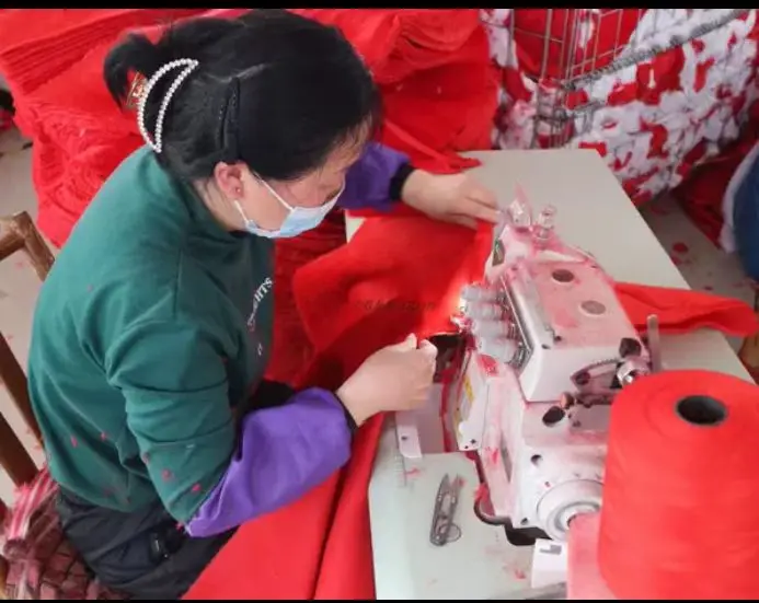 Festival Party Decoration Red Xmas Cap Non Woven Ultra Soft Santa Hats Children Adult Classic Santa Claus xmas Hat