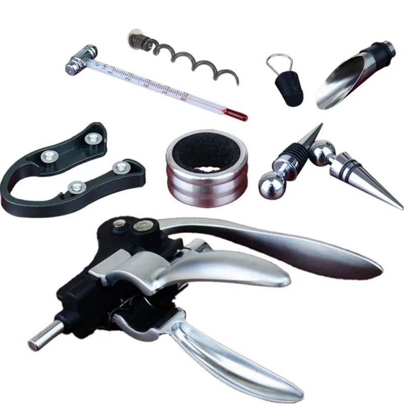 HXY Custom 2022 Most Popular 9PCS Wooden Box Chess And Rabbit Wine Opener Set, Wine Set, Wine Bottle Opener Chess Set For Gifts