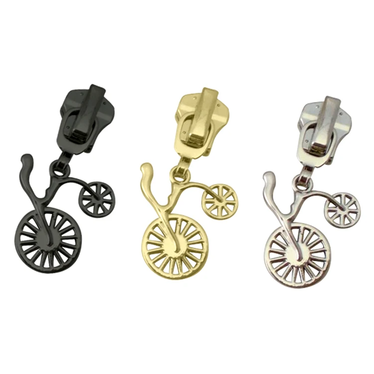 
Creative Clothing Zipper Puller Design Pull Manufacturer Custom #5 Nylon Slider Rainbow Head For Bags 