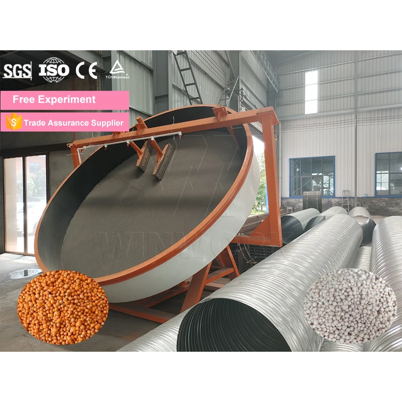 WINWORK Bentonite Disc Granulator Fertilizer Granulator Machine Micro Granule Fertilizer Machine