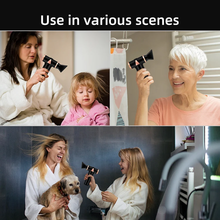 Outdoor Household Portable Mini Blow Dryer Rechargeable Best Quality Multifunctional Wireless HIgh Speed Hair Dryer