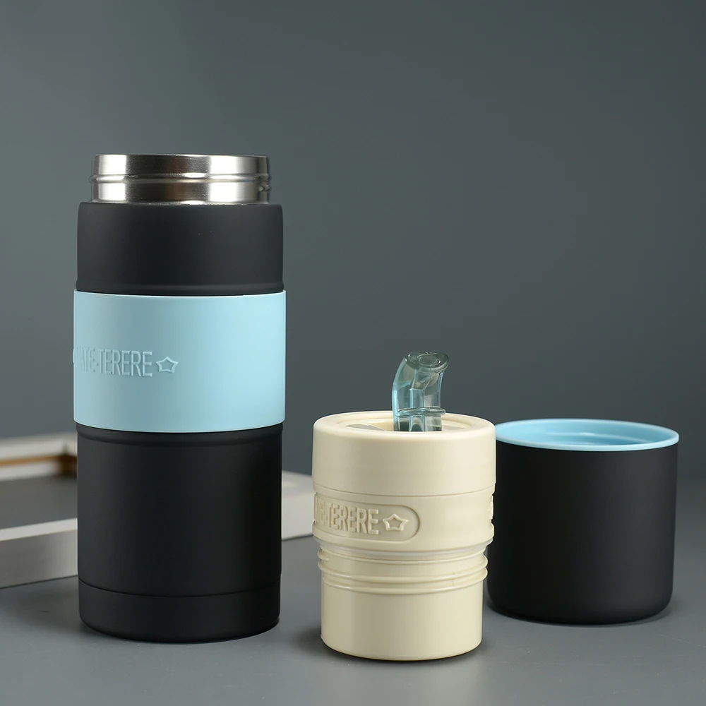 Fuboom Newest Upgrade Argentina Hot selling 500ml double wall Stainless steel Rubber painting Vacuum Yerba mate thermos bottle