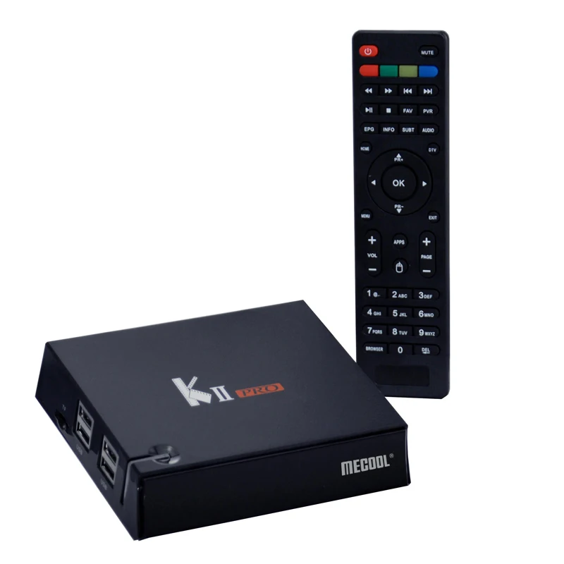 Оптовая цена MECOOL KII Pro HDR T2 S2 Full HD 1080p видео DVB Android 7 1 WiFi Smart Hybrid TV Box 4K спутниковый