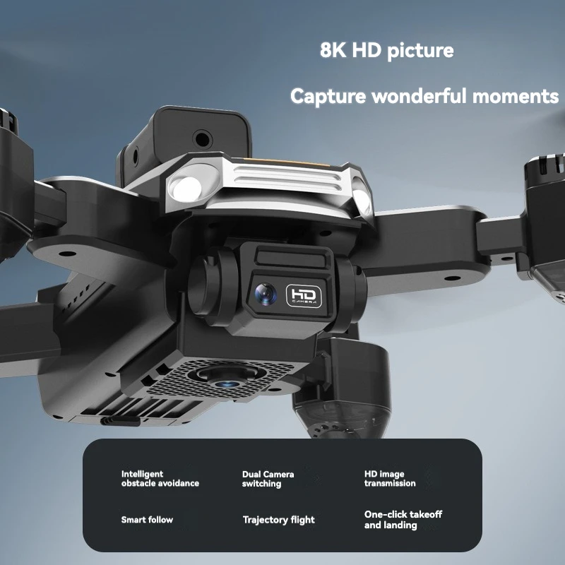 8K HD Dual-camera Drone 25mins Fly Time Intelligent Obstacle Avoidance GPS Positioning Aerial Quadcopter