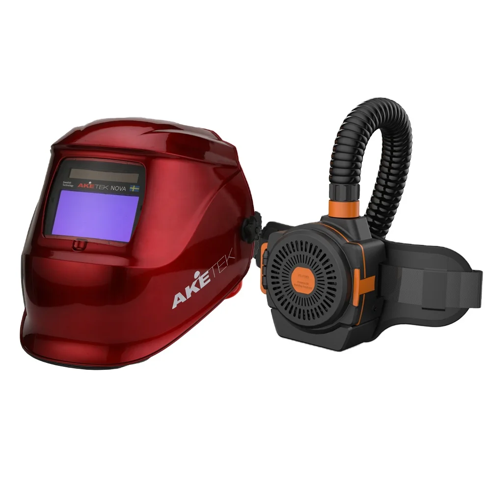 High quality Powered air purifying welder face guard welding Helmet with air fed filter ventilation