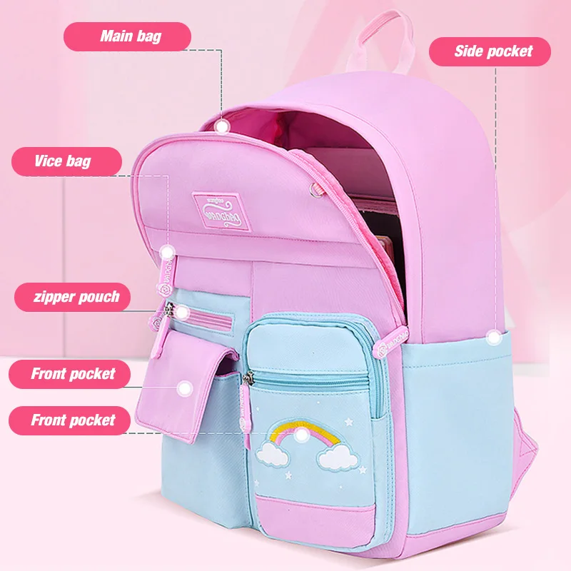 2022 Bestwill girls logo student cartoon mochilas custom bookbags book children schoolbag backpack kids bag School Bags