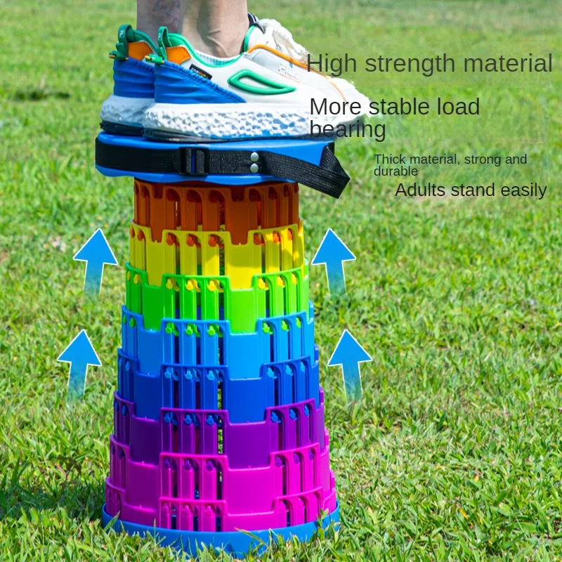 Retractable Portable Stool Collapsible Stool Lightweight Camping Telescopic Folding Stool For Outdoor Indoor