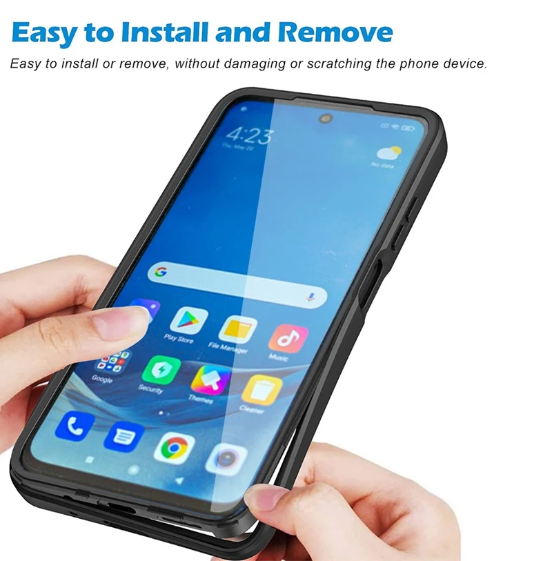 New TPU+PC Colorful 360 Full Cover Front and Back Case Protector 2 In 1 Case For Xiaomi Poco F3 For Redmi Note 10 10S