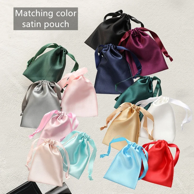 Luxury gift pouch packaging satin eye masks Travel Sleeping Eyemask for Airplane Hotel satin eyes mask