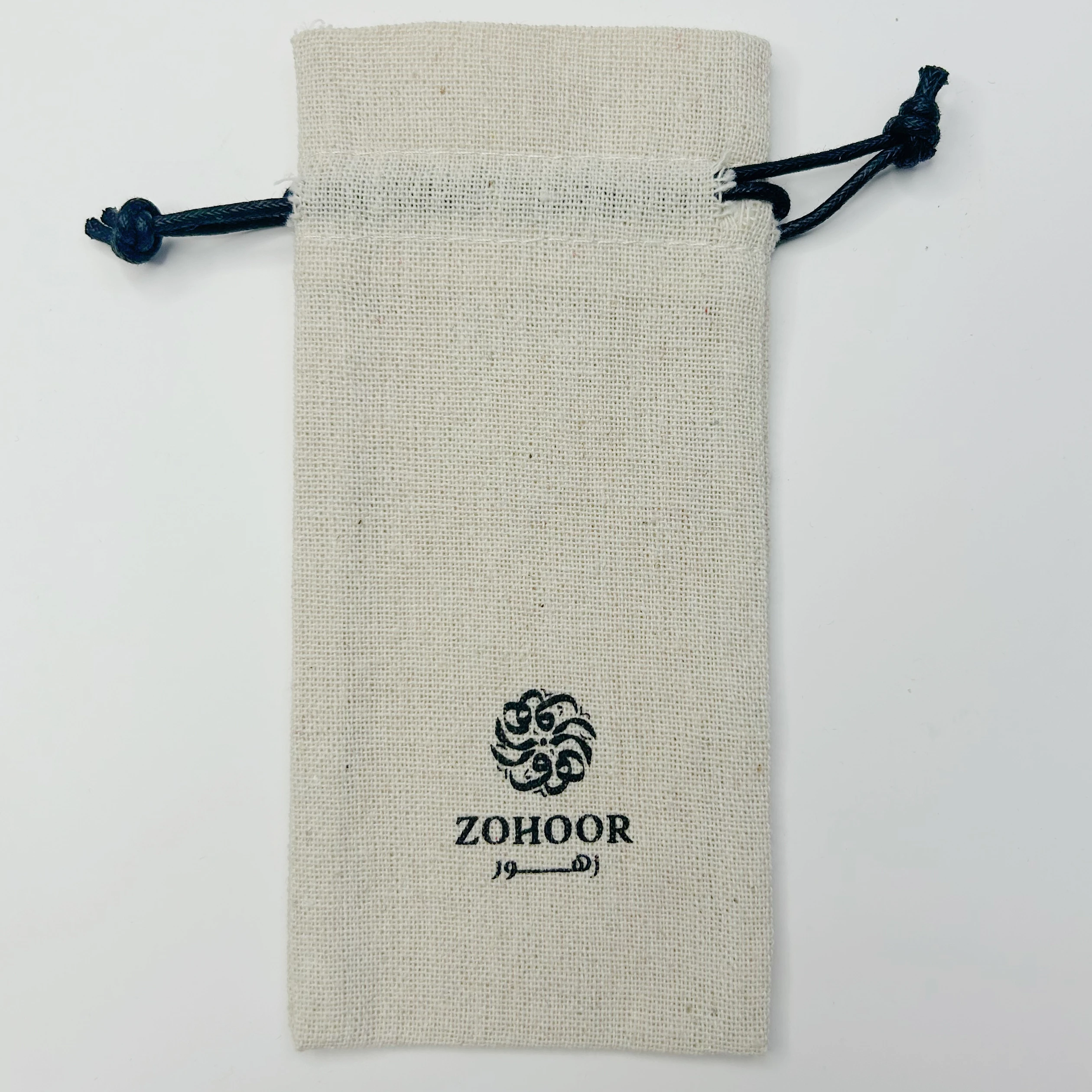 Recyclable Printed Durable Burlap Bag Drawstring Jute Pouch for Packaging Gifts with Customized Logo