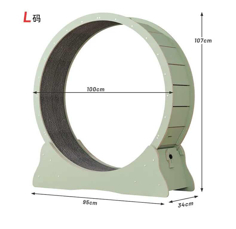 Cute cat tower floor to ceiling cat tread mil cat exercise wheel