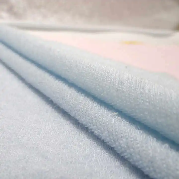 Waterproof Printed Bamboo Terry Fabric Pink Color Terry Cloth Factory Direct Selling Fabric for Home Textile Industry