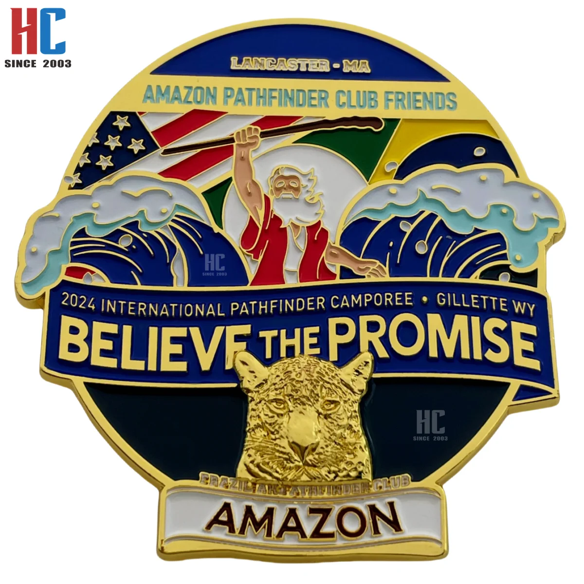 20 Years Factory Customized 2024 path finder club BTP A MAZON Friends Enamel Lapel Pin