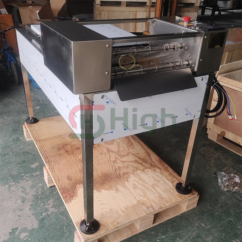 Stainless Steel Commercial Boiler Bagel Boiling Rolling Machine Donut Dough Molding Shaping Bagel Forming Machine Conveyor Belt