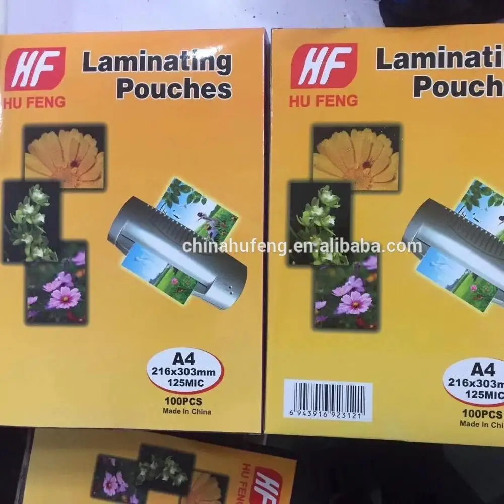 
cheap A4 LETTER SIZE GLOSSY MATT STICKY BACK ADHESIVE thermal /hot laminating pouches laminating pouch film lamination pouches 