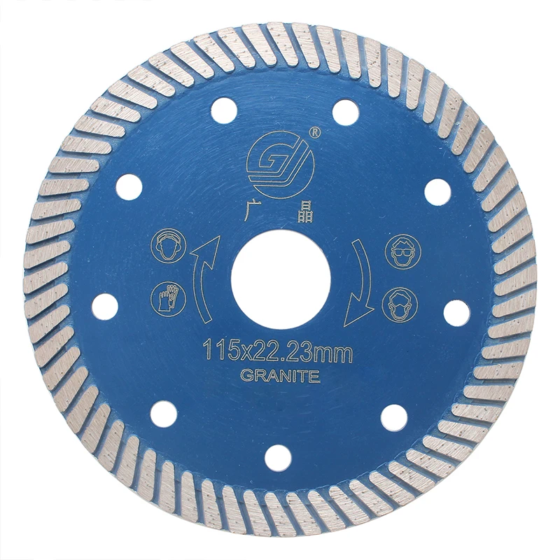 GJ Hot Sale 4.5 Inch 115mm Ultra-thin Turbo Diamond Saw Blade For Cutting Ceramic Tile Ceramic Granite Marble
