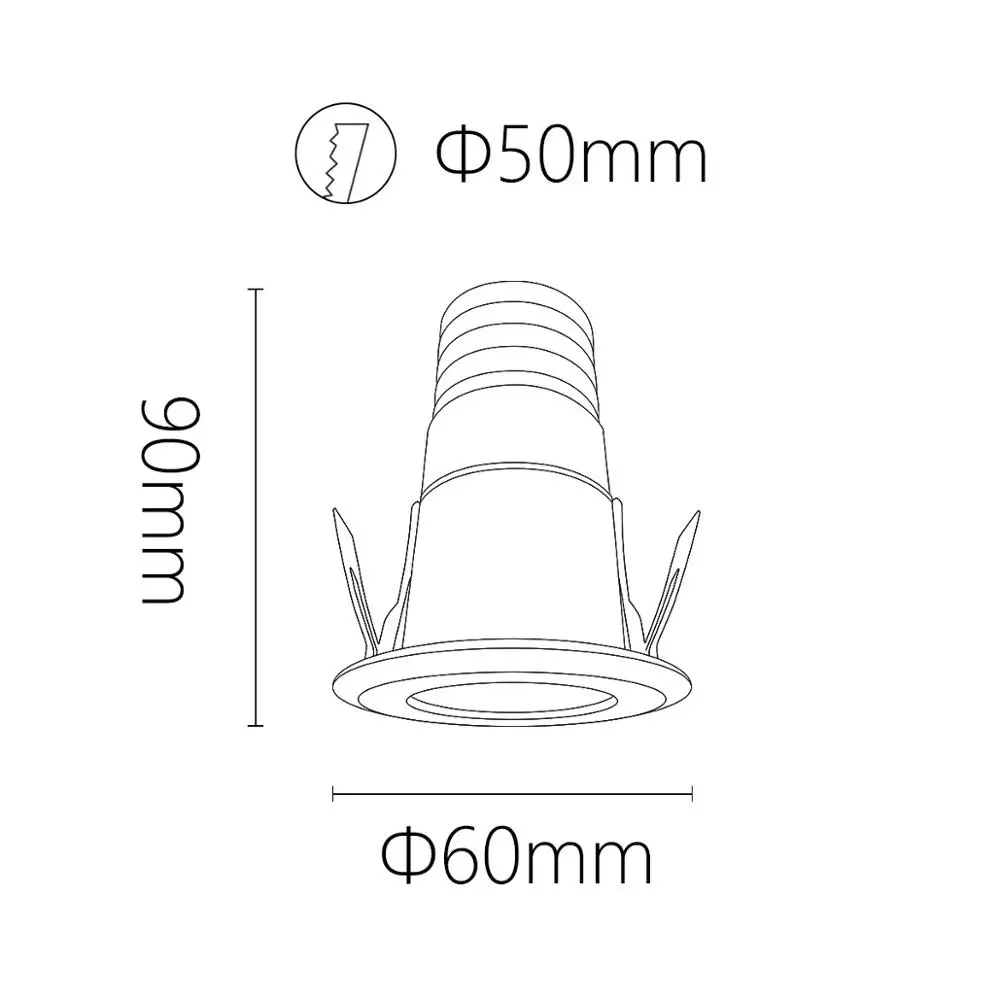 
5W Handheld Narrow Beam Angle Mini Profile Led Downlight Spotlight Ceiling Spotlights 