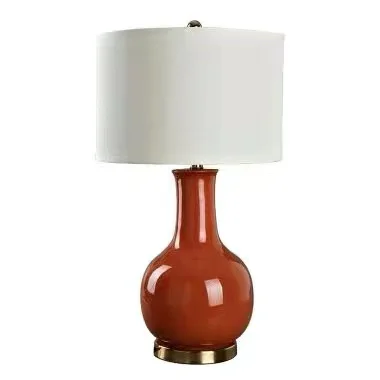 JLT-413 Set of 2 Sleek Modern Artist White / Blue /Ceramic Base Table lamp chinese lamps