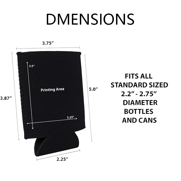 Новое поступление, рекламные сублимационные пустые короткие Кулеры, изолированные неопреновые кулеры для пива, Короткие Кулеры, втулки для HTV