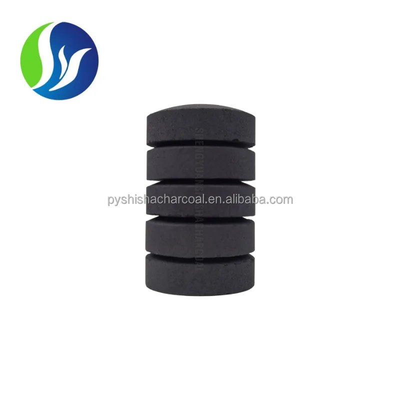 Wholesale Good Quality Black Round Pure Natural Hardwood Charcoal Round Shisha Hookah Charcoal