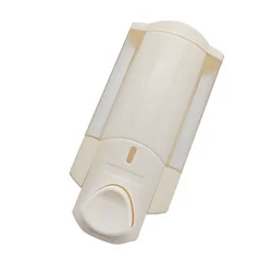 400ml White ABS Plastic Lockable Liquid Soap Dispenser Manual Hotel Wall Mounted Bathroom Hand Soap Dispenser