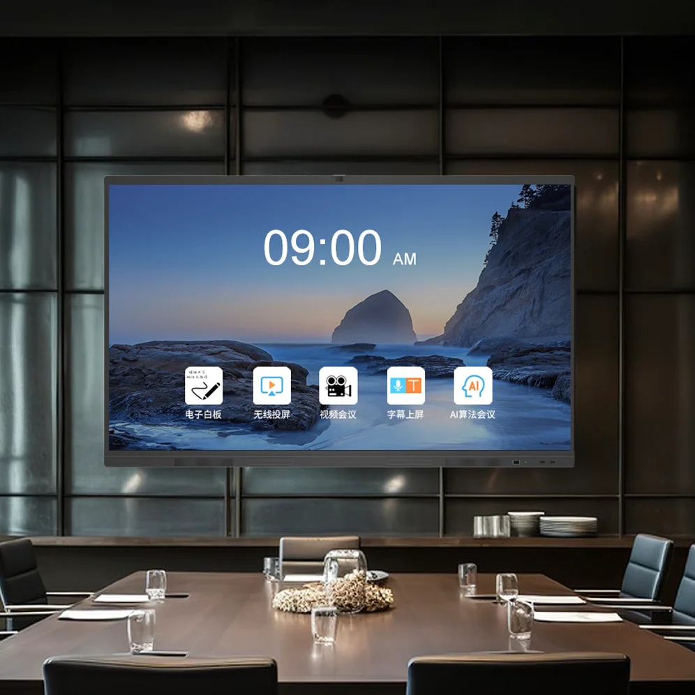 Smart Interactive Electronic Whiteboard for Commercial Use 65/75/86/98 Inch LED Panel Size