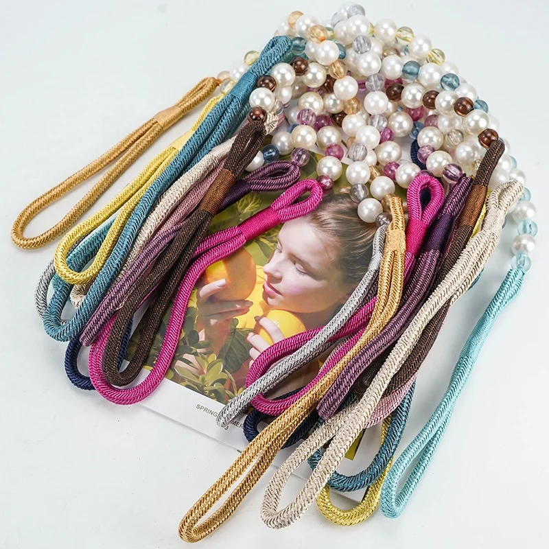 New pearl curtain curtain binding simple creative style binding rope curtain binding room accessories