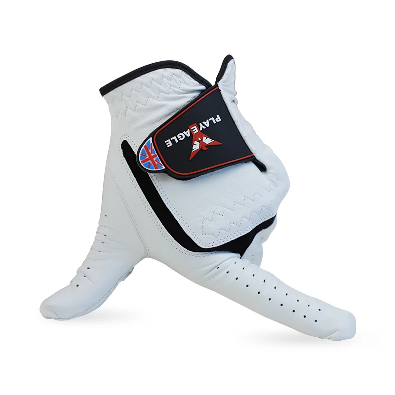  Мягкие кожаные Нескользящие перчатки PLAYEAGLE golf мужские зеленые из