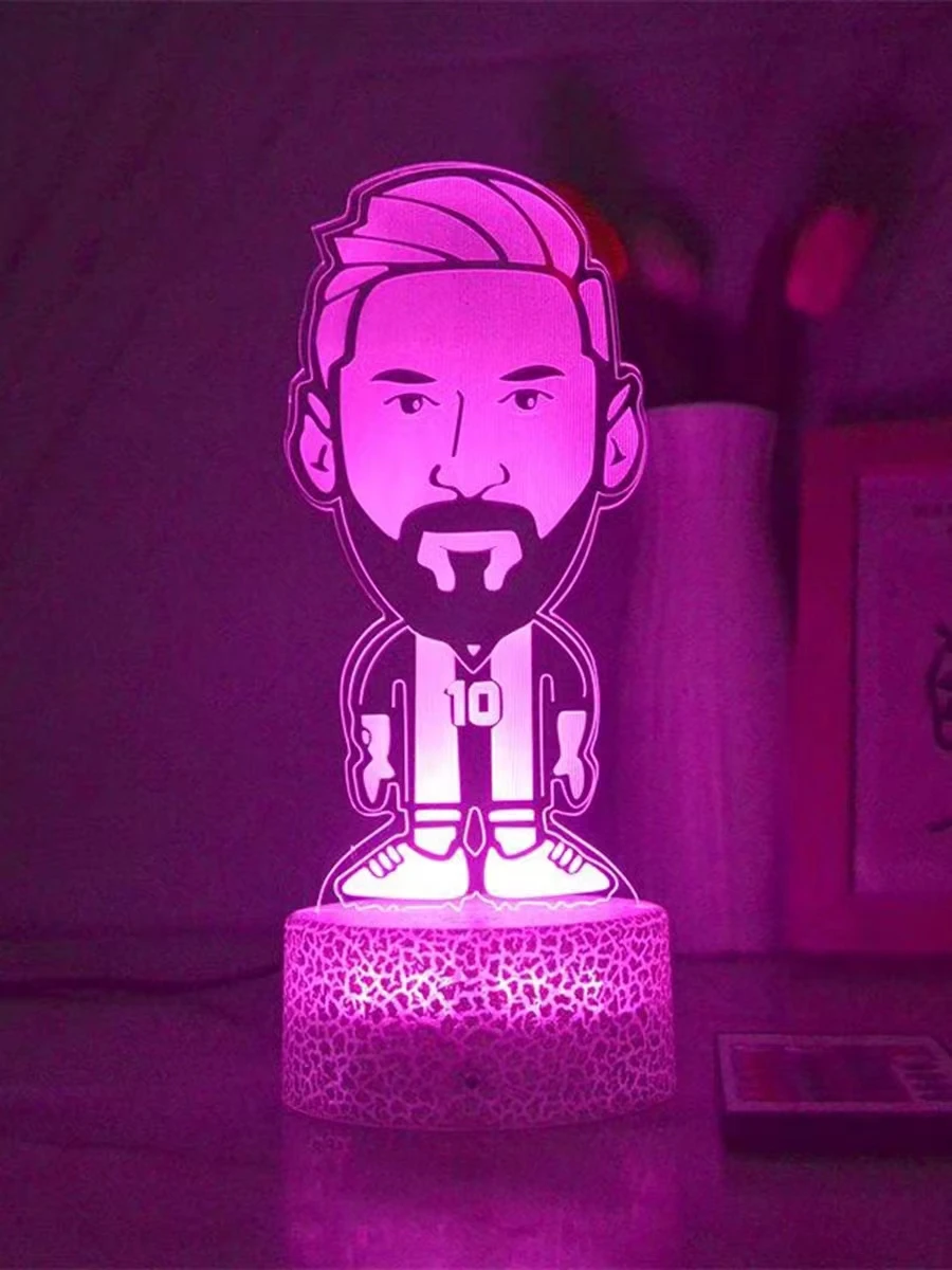 Football club 3d night light for real madrid live pool 7color night light