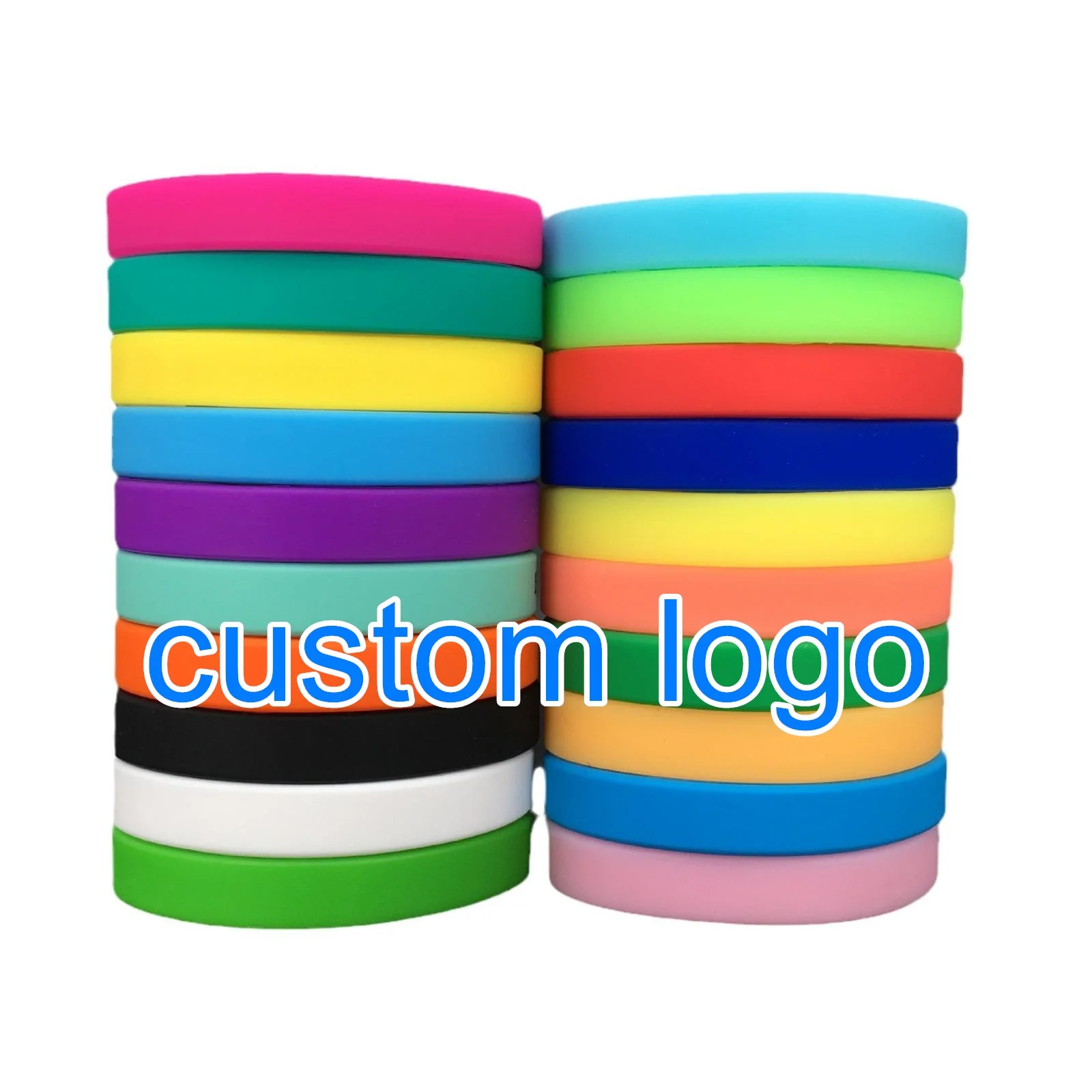 Personalized Ink Injected Wrist Band Rubber Bracelet Custom Logo Silicone Wristband for Promotional & Business Gifts