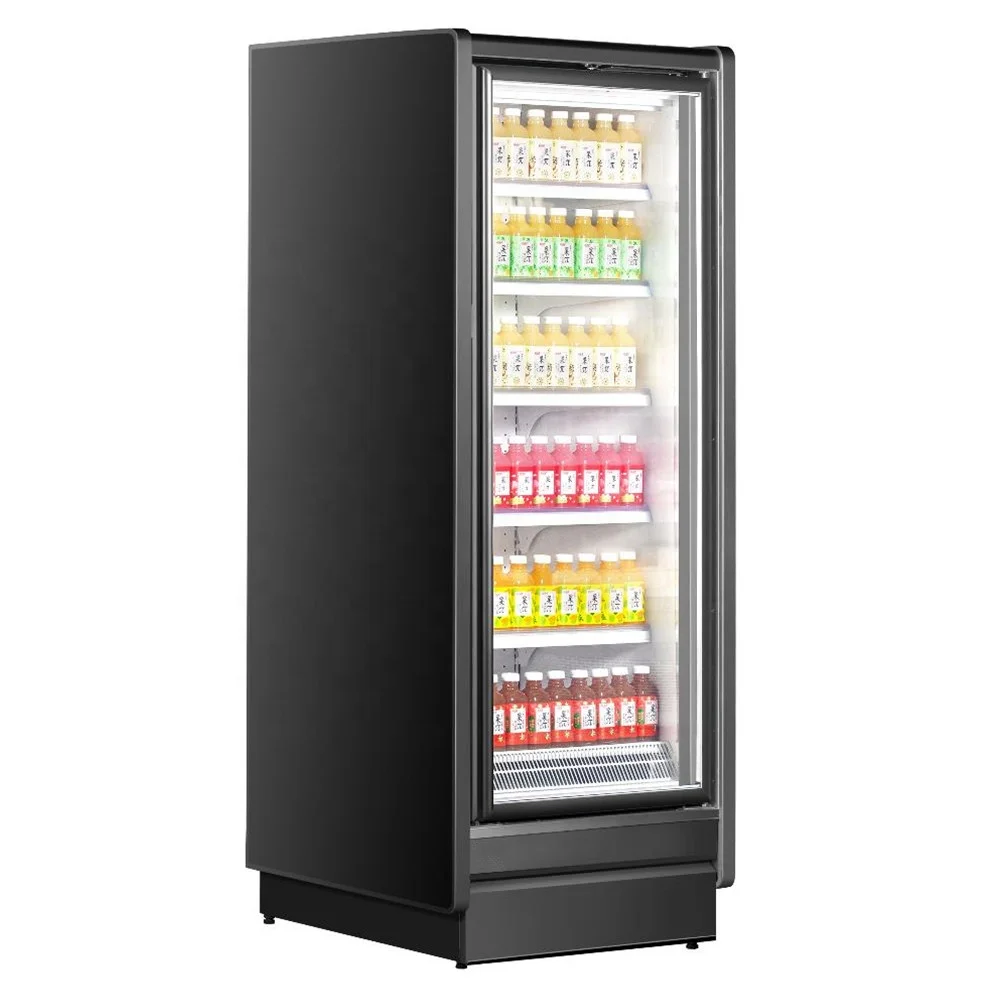 Commercial Refrigerator vertical freezer Glass doors display freezer for supermarket
