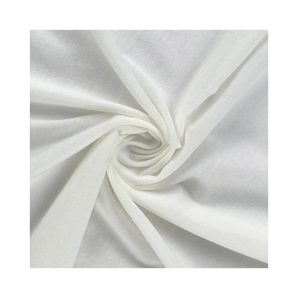 Низкая Moq Органическая хлопчатобумажная ткань 160Gsm конопляная ткань с узором в елочку Supima хлопчатобумажная трикотажная ткань