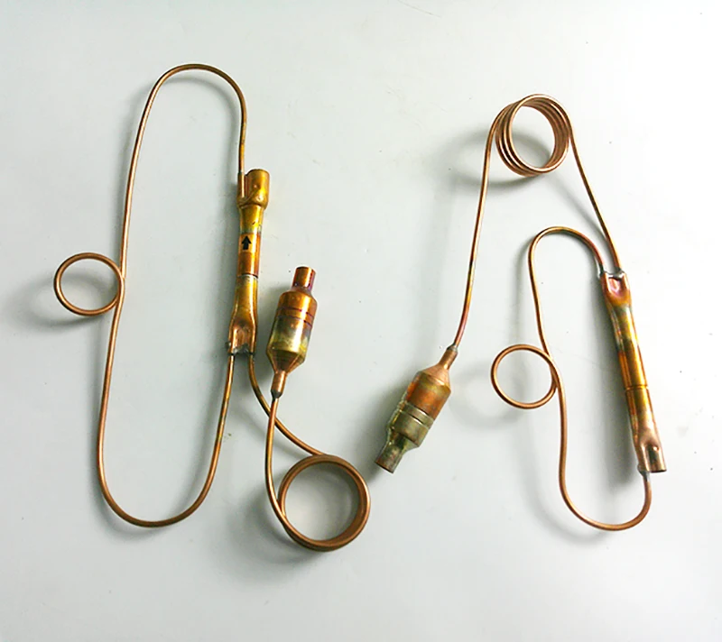 Refrigerator Copper Capillary Filter Drier Weldded One Way Valve Repaire Spare Parts For Freezer