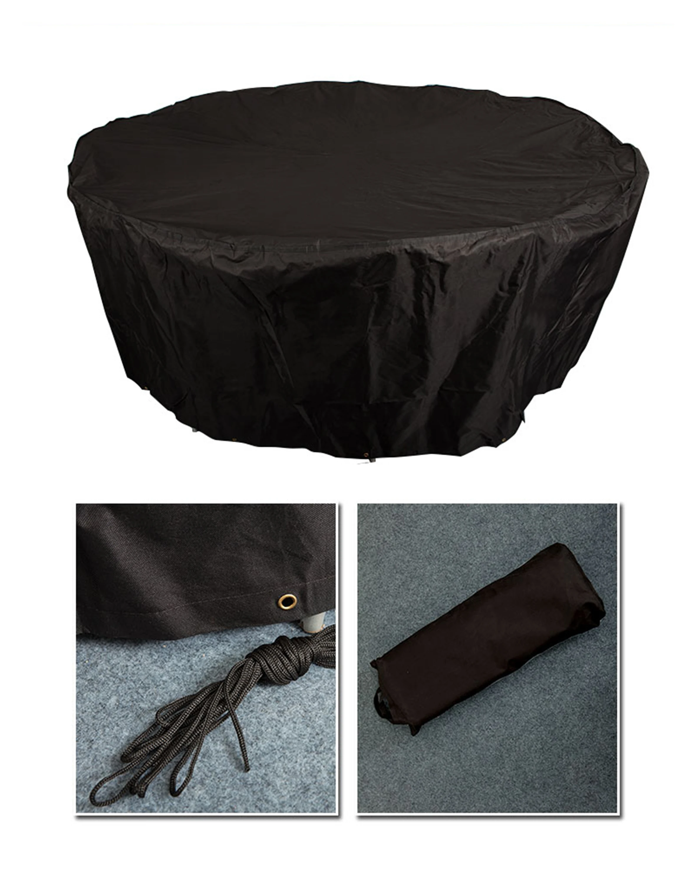 
600D Polyester cover furniture patio outdoor furniture cover round table cover 