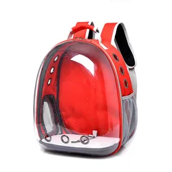 Transparent Breathable pet Backpack Transport Air Box Outdoor Travel pet kitten Carrying backpack Cat Bag Portable Space Capsule