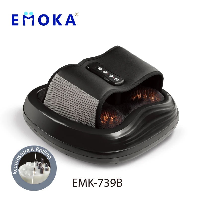 EMOKA wholesale Deep Pain Relief Shiatsu Electric Vibrating Foot Massager